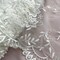 1 Yard Ivory Beaded Lace Fabric Embroidered Sequin Pearl Net Mesh Bridal Gown 52" Width